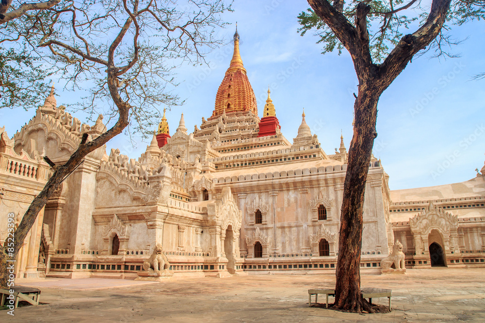 Ananda Temple on Bagan Plain, Myanmar, Burma Ananda Temple on Bagan Plain, Myanmar, Burma