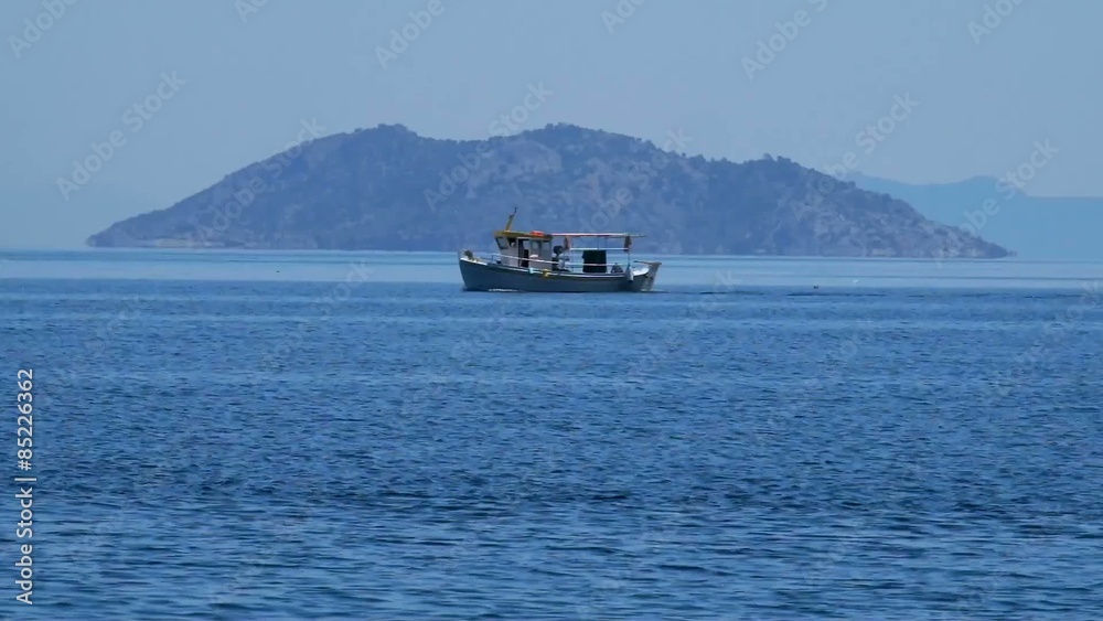 Fischerboot, Blaue Stunde, Griechenland Fischerboot, Blaue Stunde, Griechenland