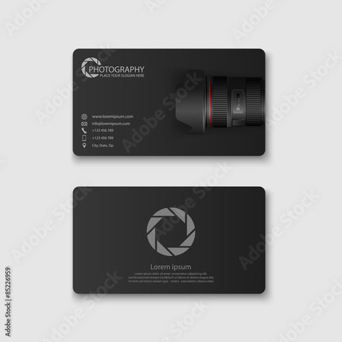 Business card template,photograph y,vector