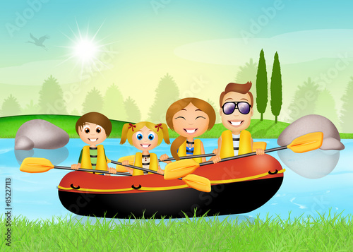 family rafting