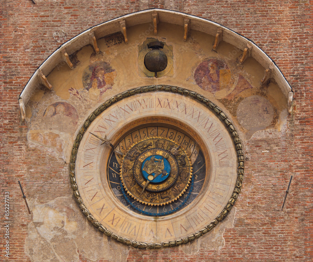 Die Astrologische Uhr in Mantua / Lombardei / Italien