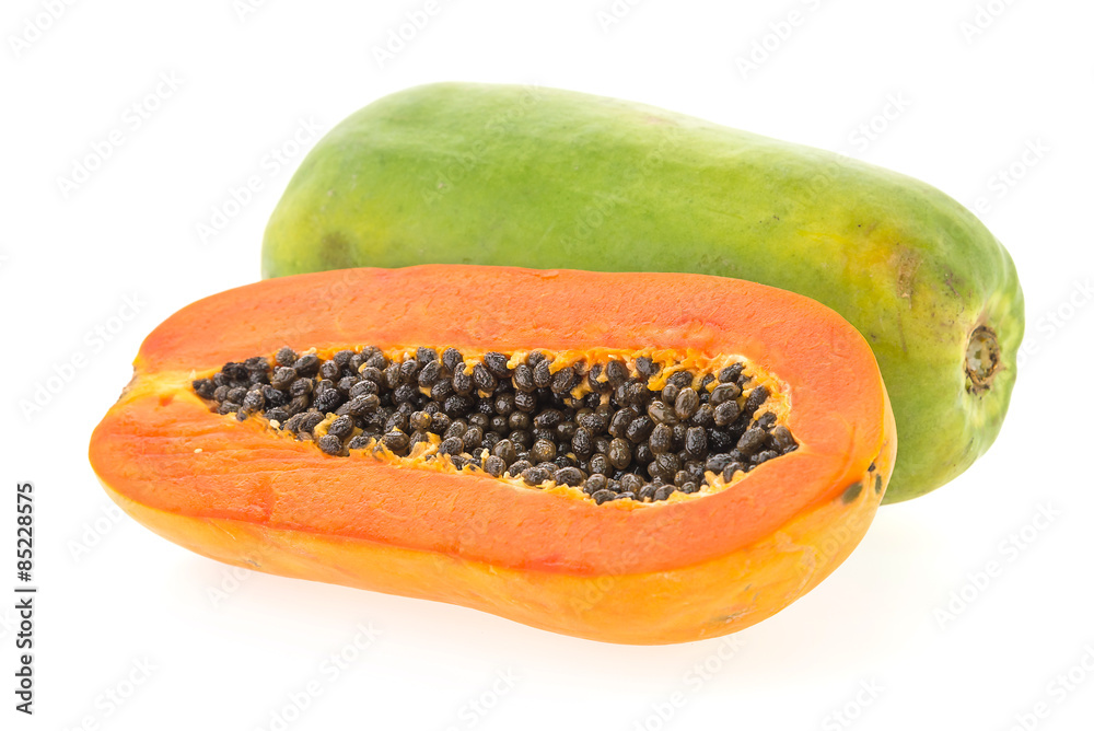 Papaya fruit isolated Papaya fruit isolated