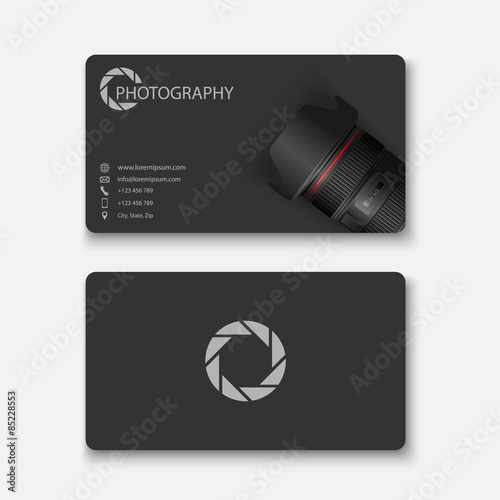 Business card template,photograph y,vector