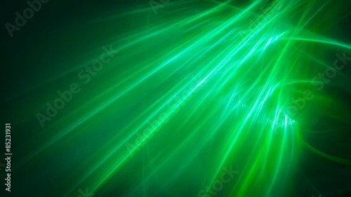 Green soft light from heaven