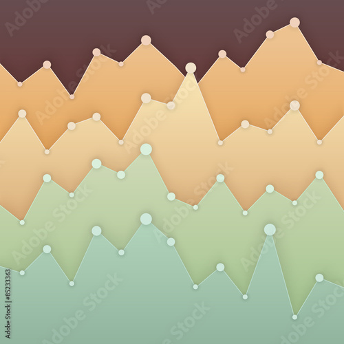 Colorful graph design for workflow layout, diagram, number optio