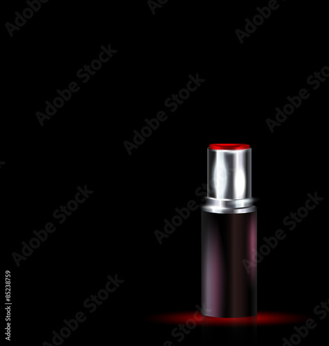 finish of red lipstick