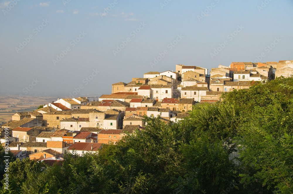 Panoramic view of Bovino. Puglia. Italy. 