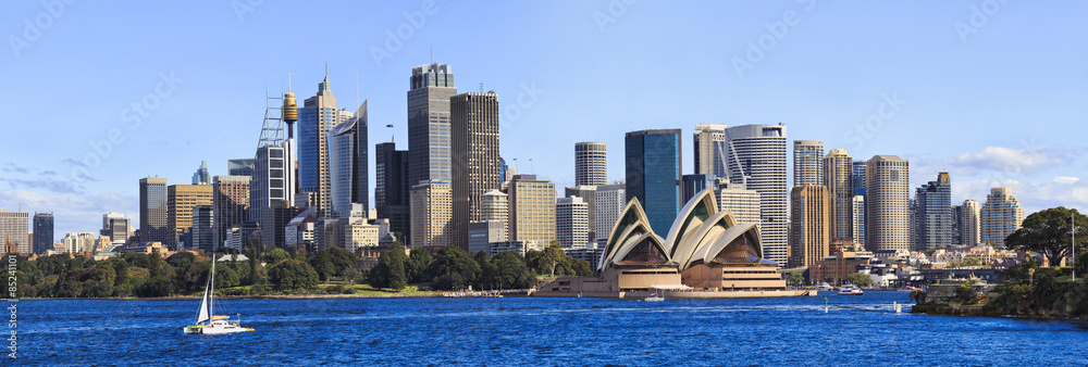 Naklejka premium Sydney CBD Day From Boat panorama