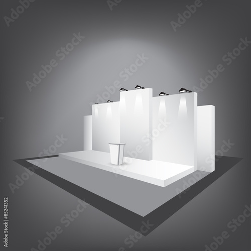 Blank trade exhibition