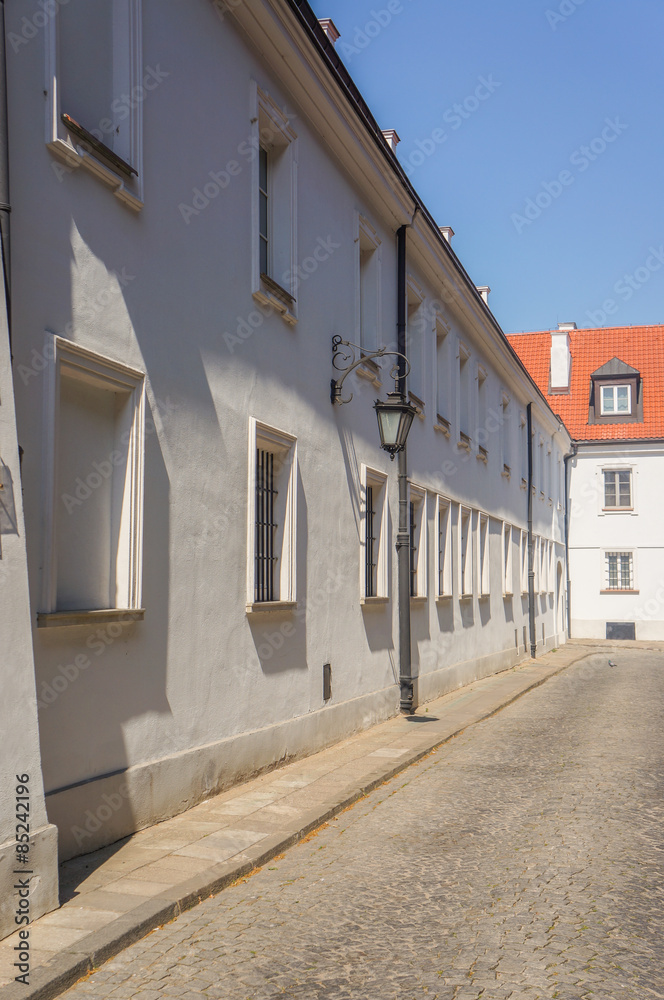 Obraz premium One of the nice streets in Warsaw, Poland