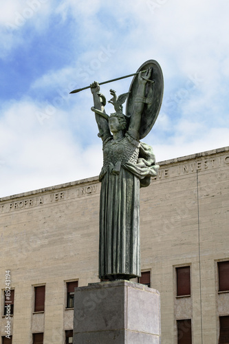 Billede på lærred statua della minerva all'Università di Roma