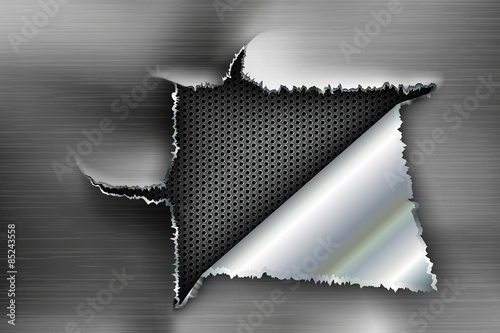 background torn metal