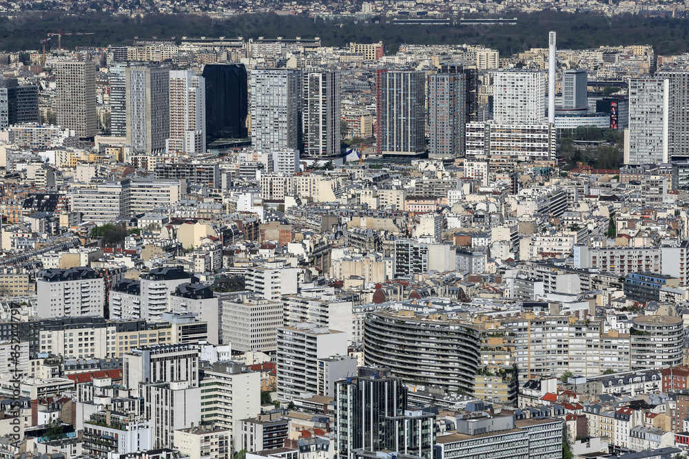 Fototapeta premium Paris, vue Aérienne