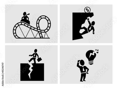 Business risk icons
