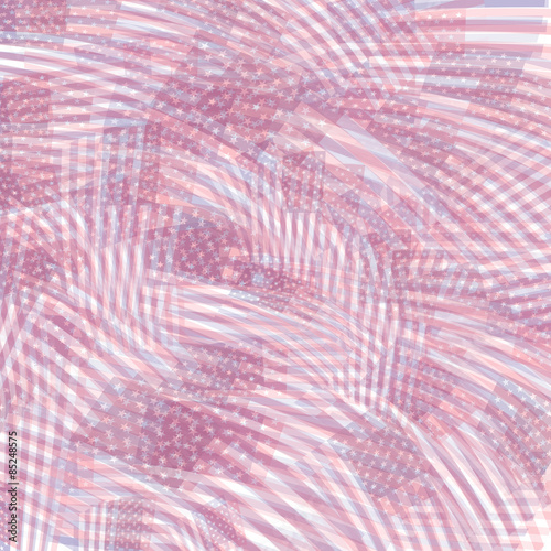 Blue-Red Toned US Flag Background