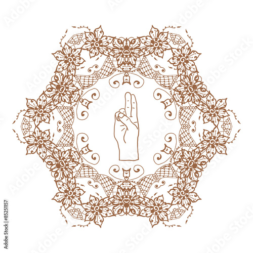 Element yoga mudra hands