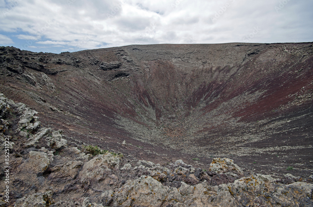 Old volcano at the Island of Fuerteventura