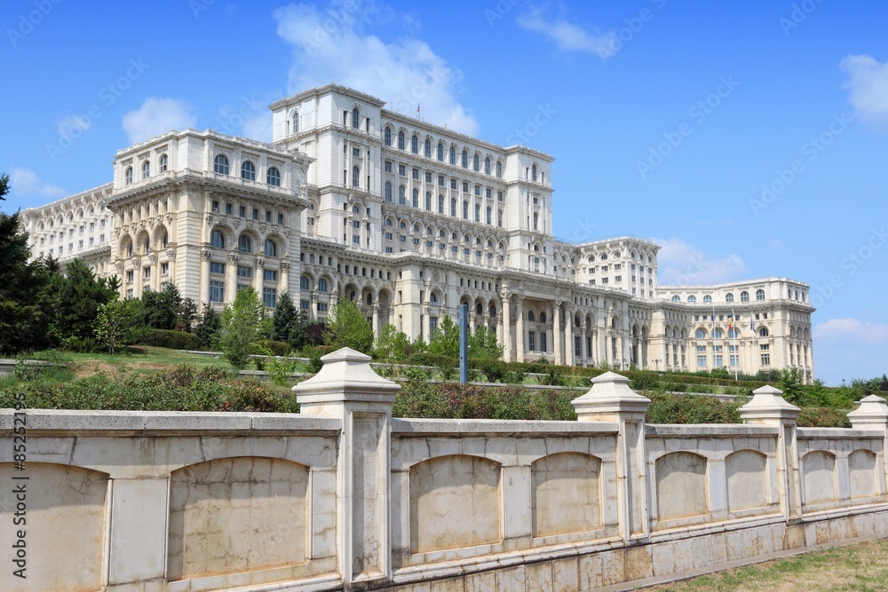 Romania parliament in Bucharest