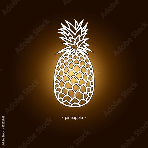 Image Pineapple in the Contours