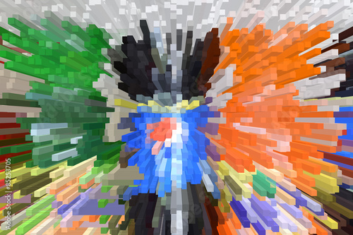 Photography Colorful extrude abstract background