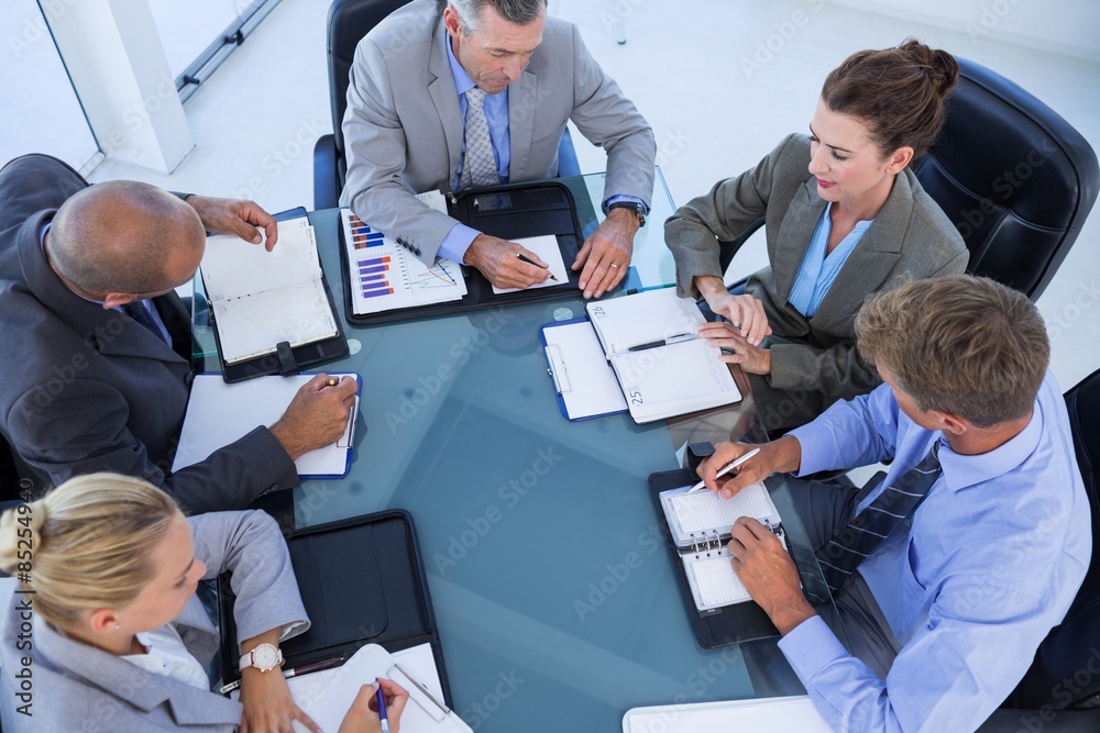 Fototapeta premium Business colleagues discussing about work