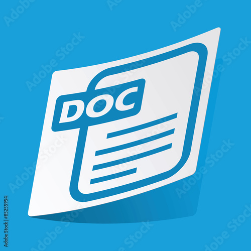 DOC file sticker