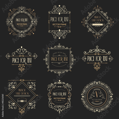 Luxury vector design frame & page decor. 
