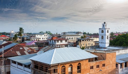 rooftop view over stonetown zanzibar