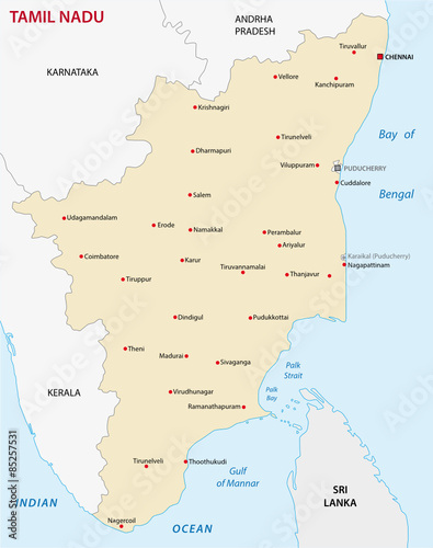 1940 Tamil Nadu Map Tamil Nadu Map Stock Vector | Adobe Stock 1940 Tamil Nadu Map Tamil Nadu Map Stock Vector | Adobe Stock