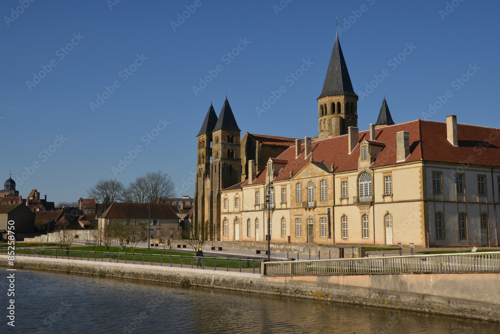Saone et Loire, the picturesque city of Paray le Monial