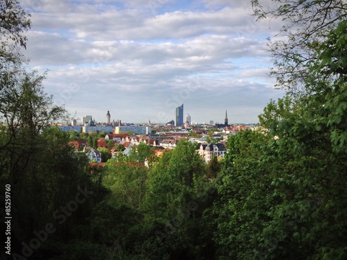 Obraz na płótnie Leipzig Skyline w salonie