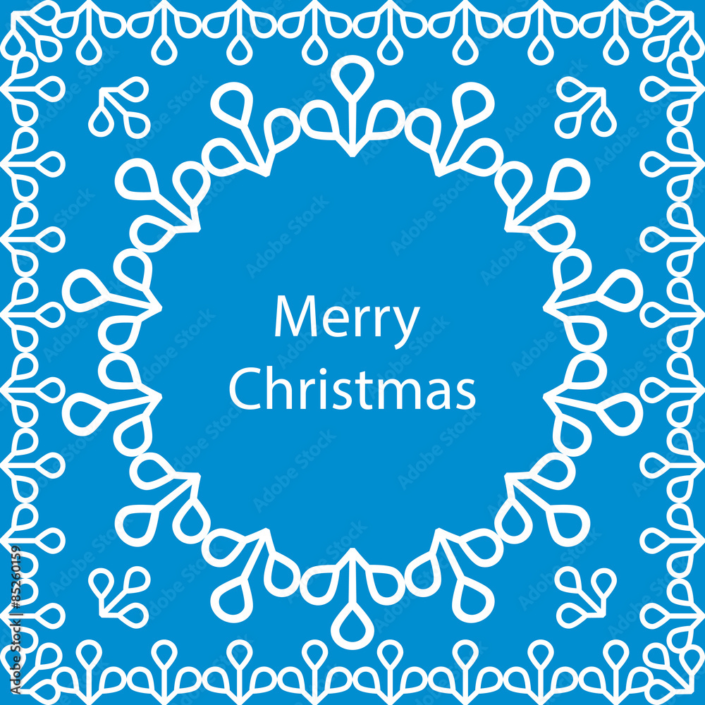 vector banner Merry Christmas card