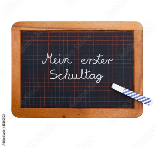 Schultafel mit Schreibschrift