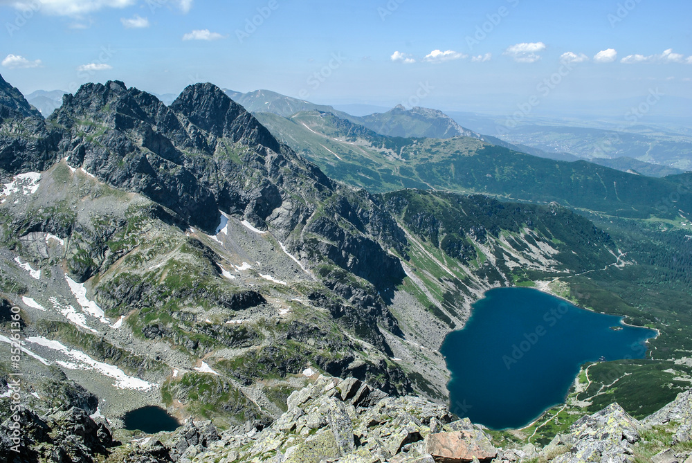 View over Czarny Staw Gąsienicowy