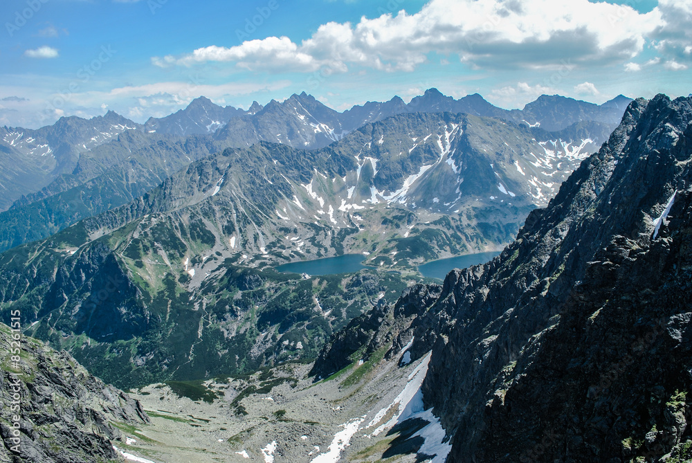 Tatra mountains, view over 5 pond valley