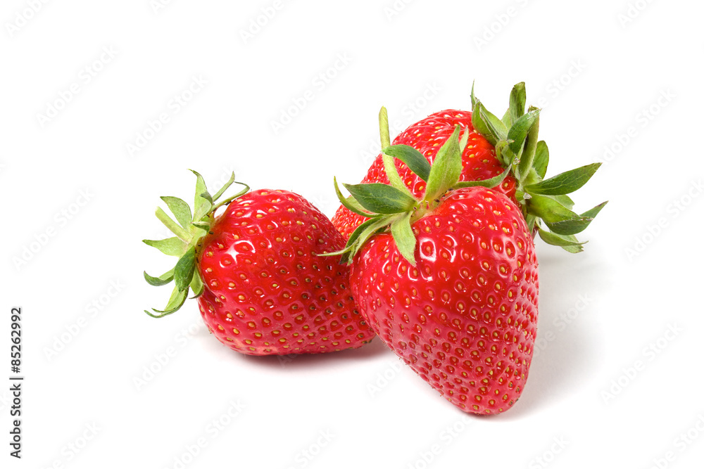 fresh strawberries isolated on white fresh strawberries isolated on white