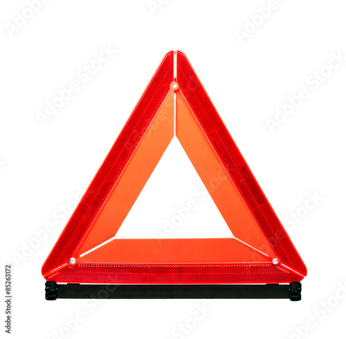 Red emergency sign