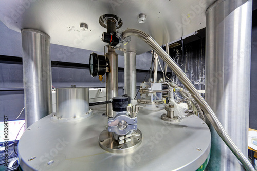 Detail of machinery in physics laboratory