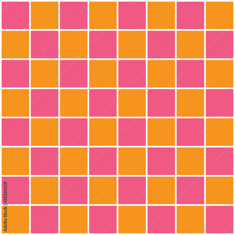 pink and orange checkered pattern