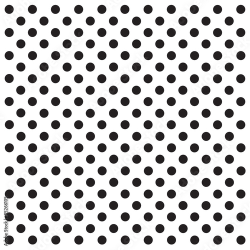 Carta da parati a pois - Carta da parati black polka dots pattern