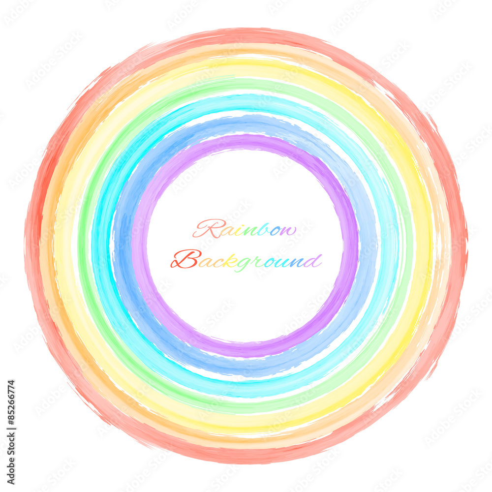 Obraz premium round rainbow background