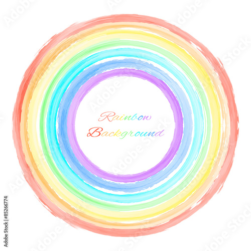 round rainbow background