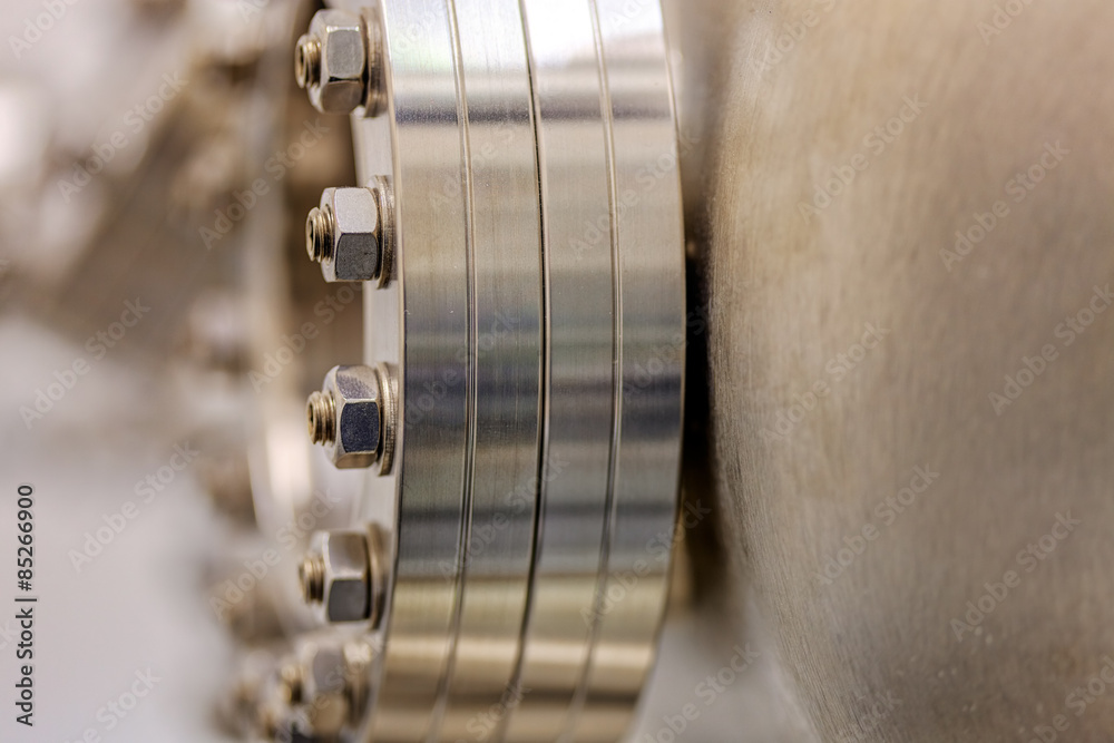 Detail of machinery in physics laboratory
