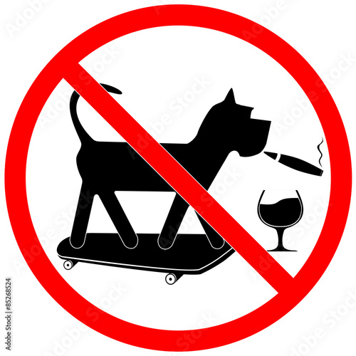 Forbidding Sign