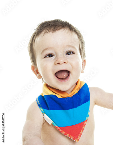 Studio Portrait Of Baby Boy photo