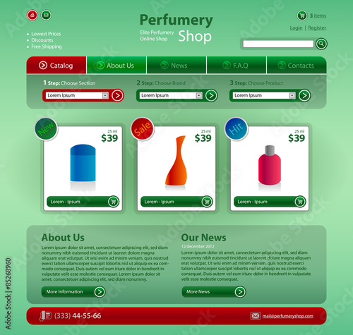 Modern Web 2.0 website template