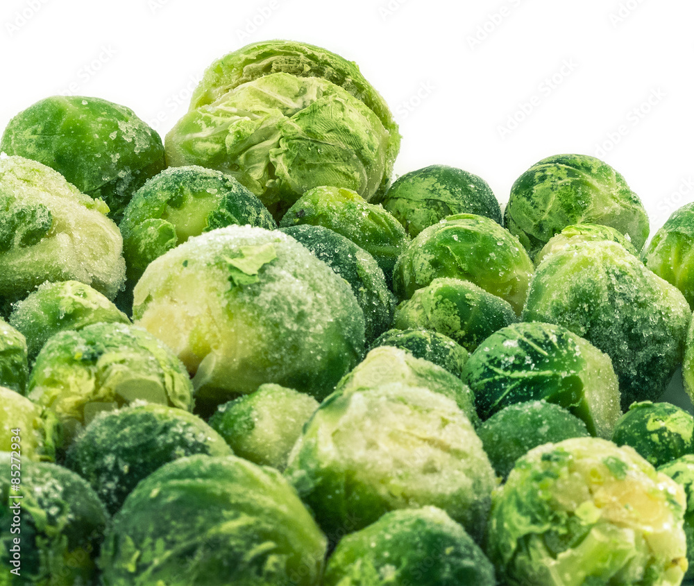 Obraz premium frozen brussels sprouts