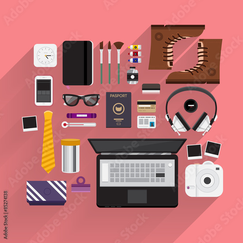 Item lifestyle for digital marketing talk  icon