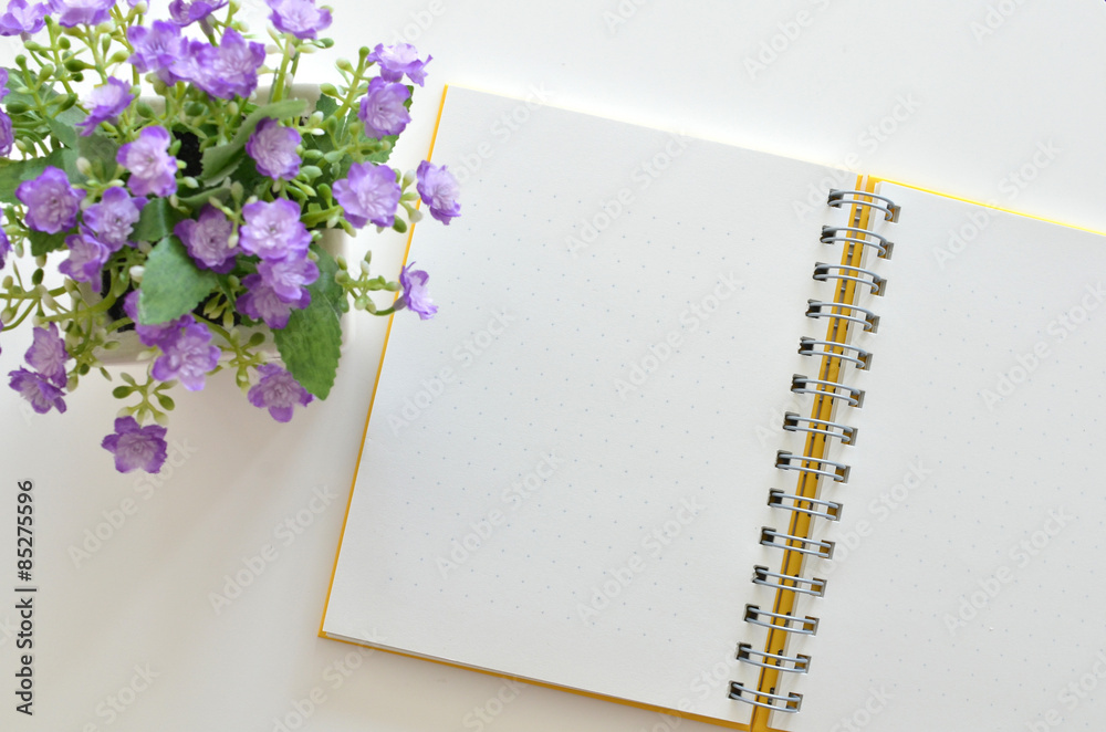 Naklejka premium Notebook , book open for text design