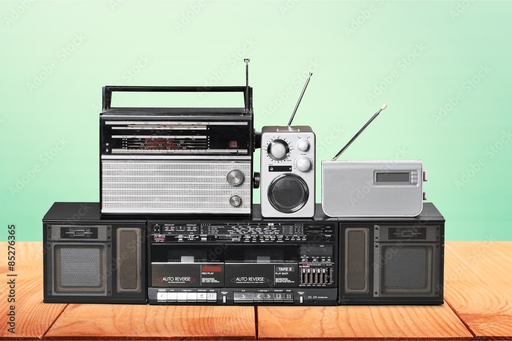 Obraz premium Radio, Retro Revival, Music.